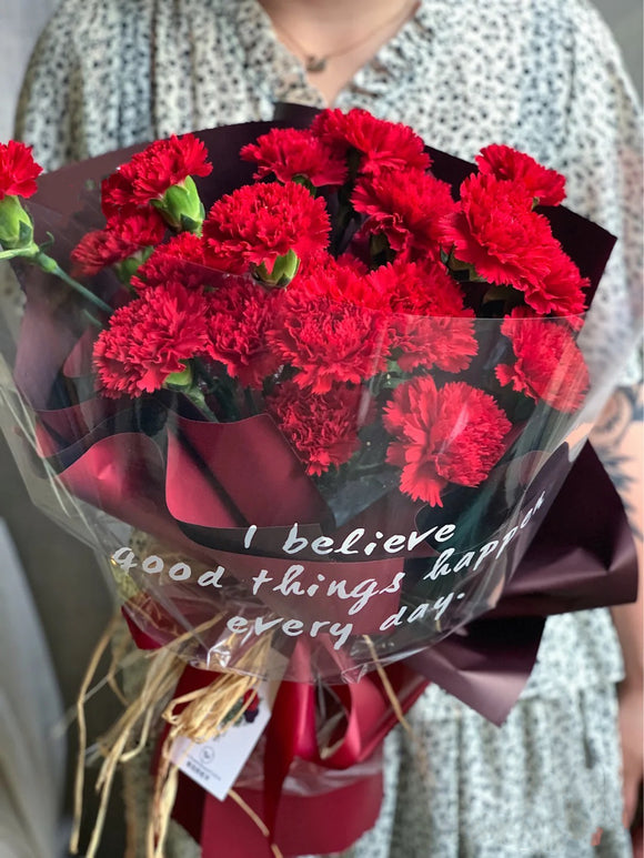 紅色康乃馨｜Red Carnations Bouquet