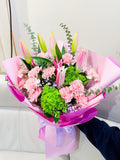 粉色百合康乃馨| Mix Flower Bouquet