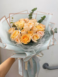 香檳玫瑰 ｜ Champagne Color Roses Bouquet (Pre-Order)