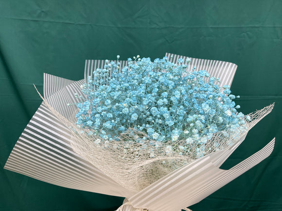 藍色滿天星 | Blue Babybreath Bouquet