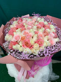 99枝混色玫瑰｜ 99 Mix Color Roses Bouquet(Pre-Order)