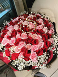 99枝紅粉玫瑰｜99 Roses Bouquet