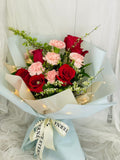 康乃馨玫瑰花束｜Roses and Carnations Mix Bouquet