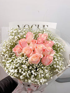 火烈鳥色花束 ｜ Flamingo Color Roses Bouquet