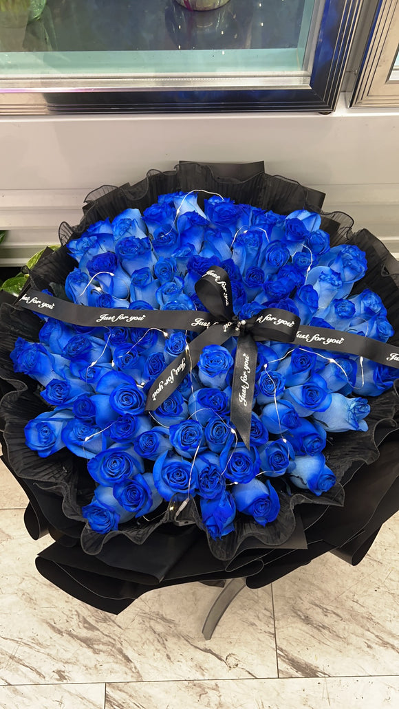 99枝藍玫瑰 ｜ 99 Blue Roses Bouquet (Pre- Order)