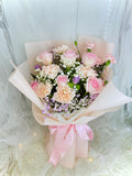 康乃馨玫瑰花束｜Roses and Carnations Mix Bouquet