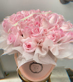 52愛的抱抱桶 | 52 Pink Roses Flower box（Pre-order)